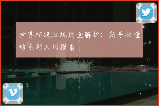 世界杯投注规则全解析:新手必懂的竞彩入门指南